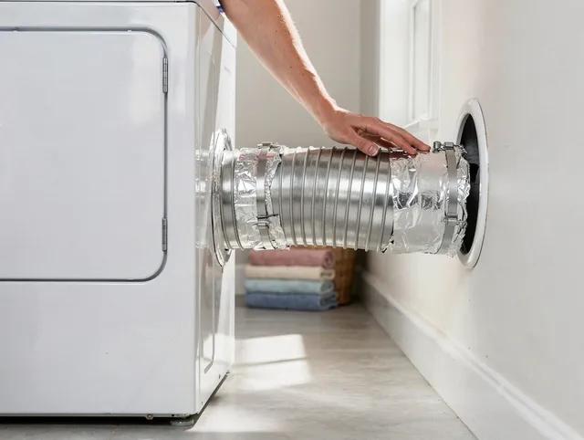 Professional dryer vent hose installation by Ansonia Dryer Vent Cleaning in Ansonia