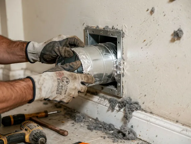 Professional dryer vent repair and installation by Ansonia Dryer Vent Cleaning in Ansonia