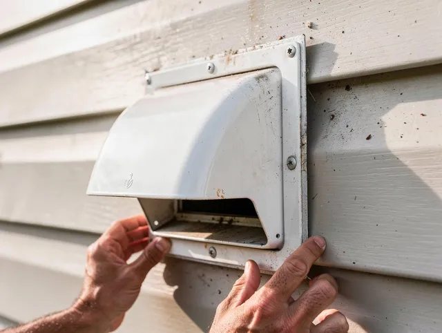 Ansonia Dryer Vent Cleaning technician delivering thorough residential dryer vent cleaning service in Ansonia